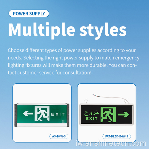 נורית חיווי בטיחות חירום עשויה מסגסוגת אלומיניום.